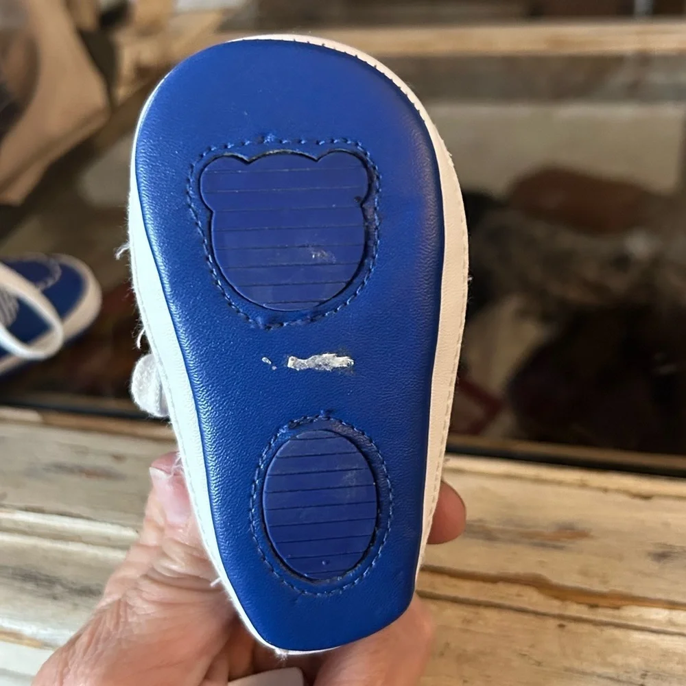 50%offw❤️ MayOral Baby boy boat shoes, lace-up blue material 2 k51